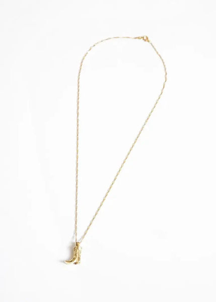 Cowboy Boot Necklace Pendant