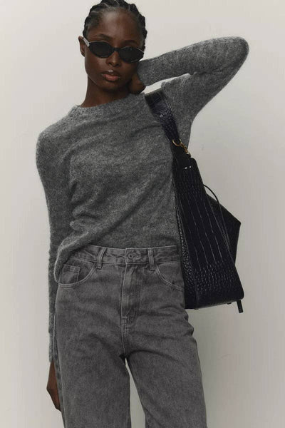 Classic Crewneck Sweater: KHAKI / S