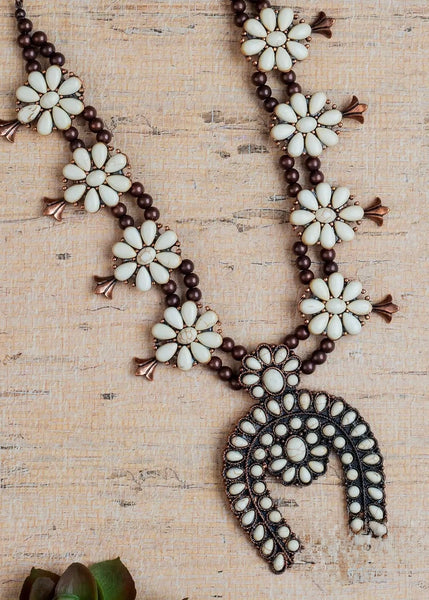 Western Squash Blossom with Copper