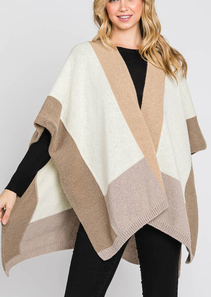 Soft and Cozy Color Blocked Wrap