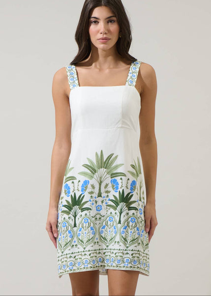 Hawaiian Vibes Floral Mini Dress