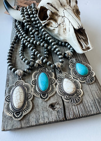Western Pendant Navajo Style Necklace