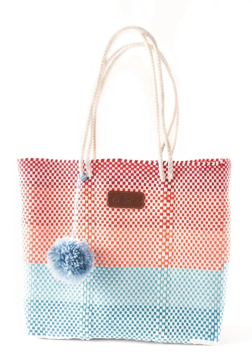  Maya Super Tote, Handwoven Recycled Plastic Tote