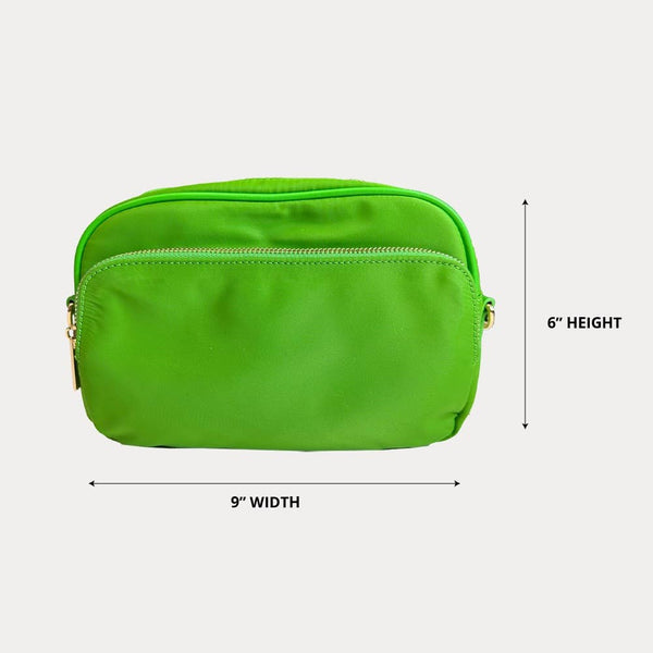Natalia Nylon Crossbody: ORANGE