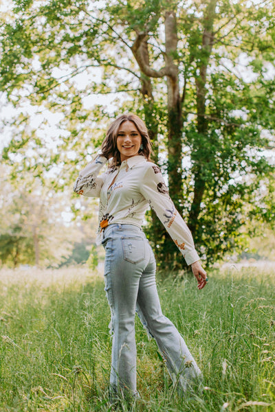 Wild & Free Western Button Down Shirt