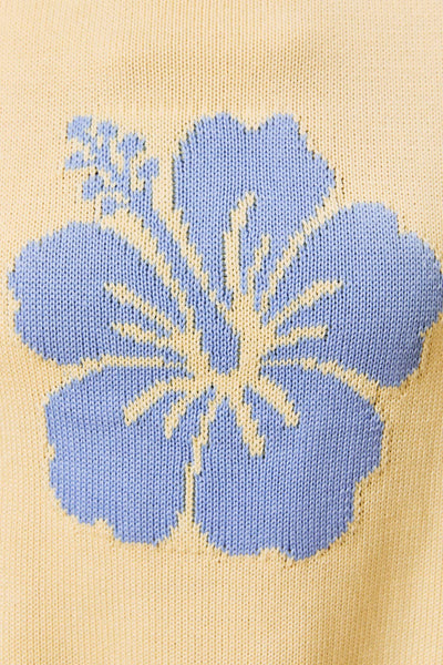 Hawaiian Style Hibiscus Graphic Sweater