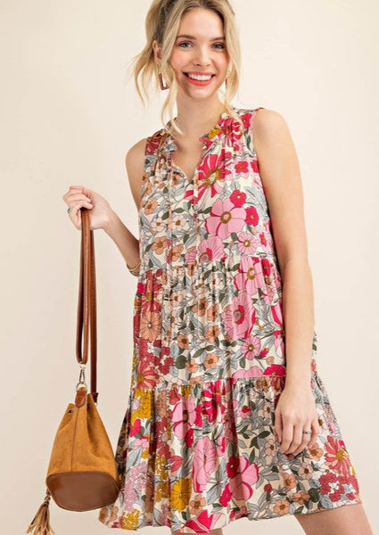 Frankie Floral Tiered Dress