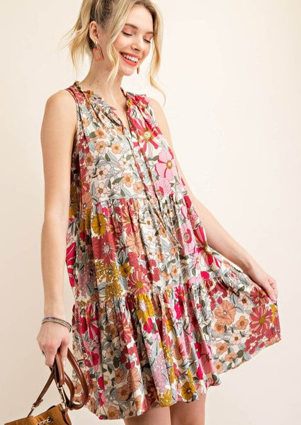 Frankie Floral Tiered Dress