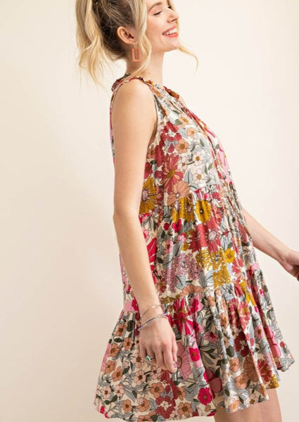 Frankie Floral Tiered Dress