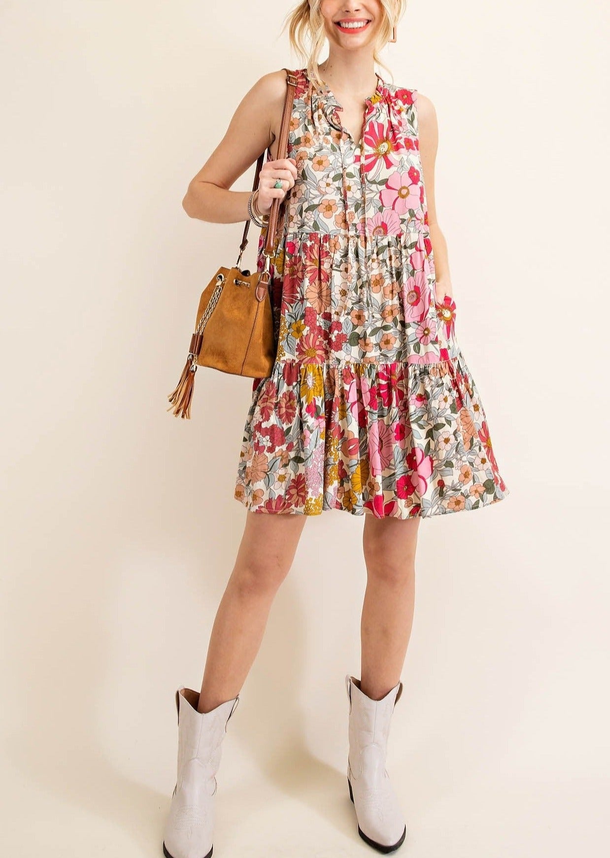 Frankie Floral Tiered Dress