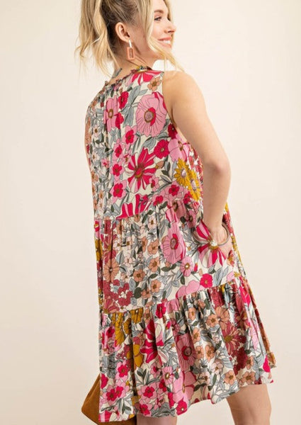 Frankie Floral Tiered Dress