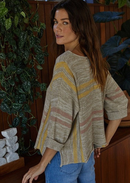 Desert Sand Striped Sweater