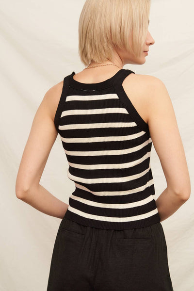 Striped Ribbed Knit Tank ~FINAL SALE