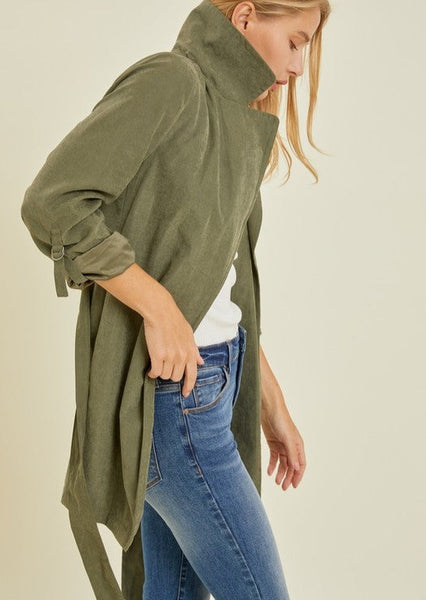 Olive Classic Trench Coat