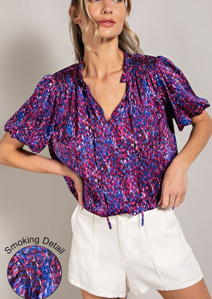 Firecracker Front Tie Top
