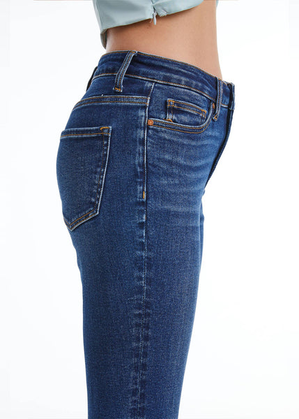 Perfect Stretch High Rise Bootcut Jeans with Finished Hem