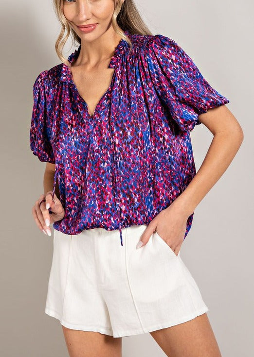 Firecracker Front Tie Top