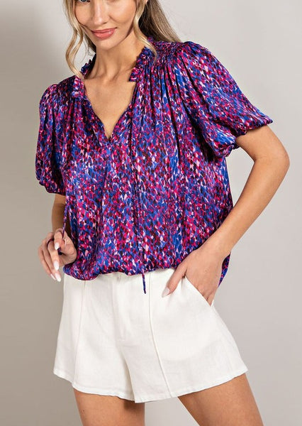 Firecracker Front Tie Top
