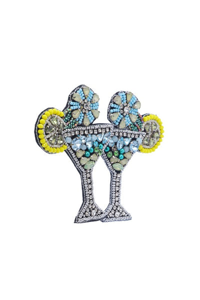 The Jeweled Martini Beaded Earrings