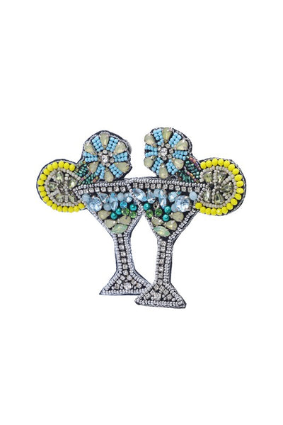 The Jeweled Martini Beaded Earrings