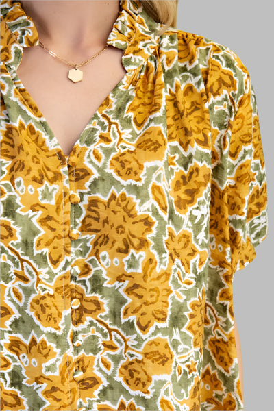 Touch of Nature Floral Print Top