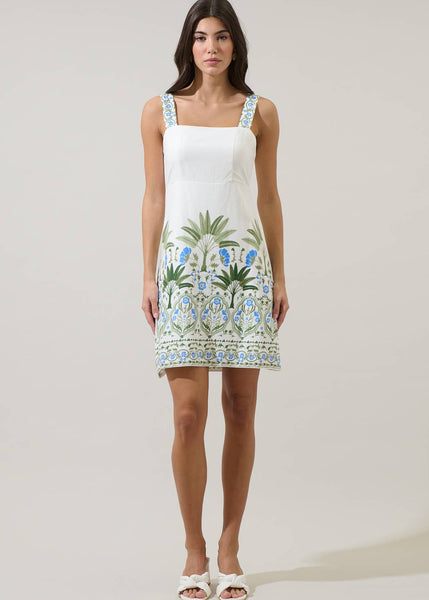 Hawaiian Vibes Floral Mini Dress