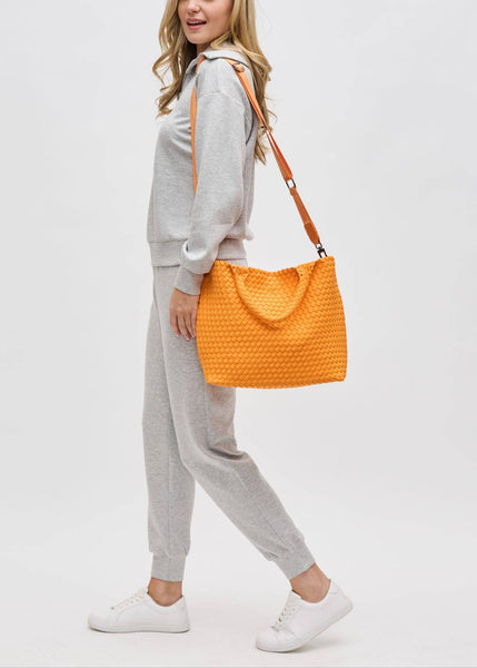 Sol and Selene Sky's The Limit - Medium Tote Bag in Orange
