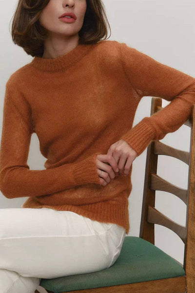 Classic Crewneck Sweater: KHAKI / S