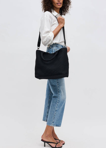 Sky's The Limit - Medium Tote in Black