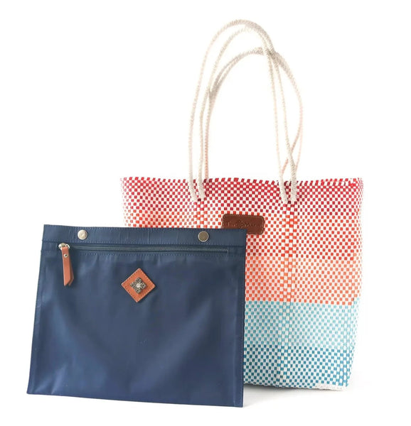 Sunrise Woven Tote Bag by Tin Marin
