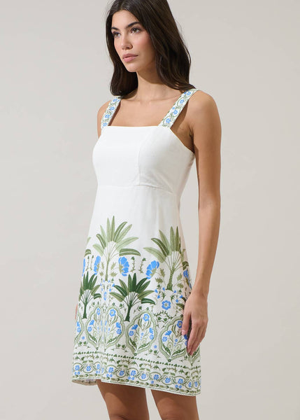 Hawaiian Vibes Floral Mini Dress