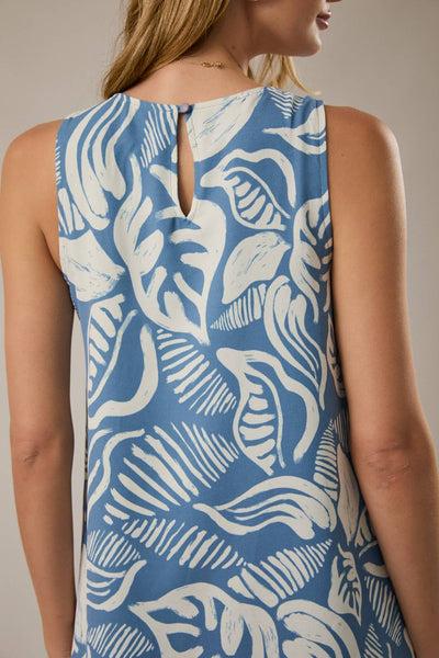 Scoop Neck Reversible Shift Dress