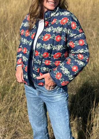 The Must Have Quilted Floral Print Jacket ~ FINAL SALE