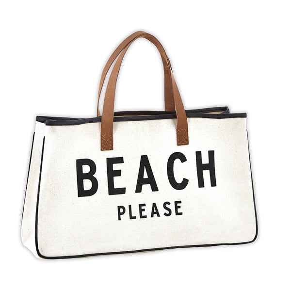 Beach Please Canvas Tote Bag