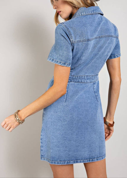 Denim Button Down Dress