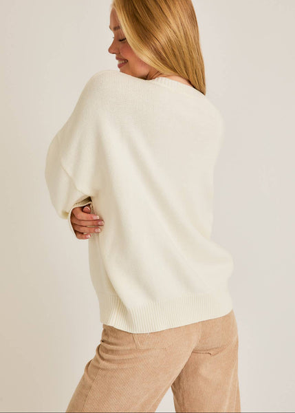 Vintage Vibes Teddy Bear Crewneck Sweater