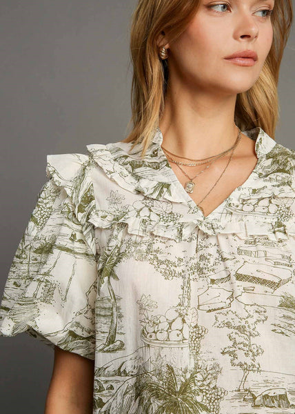 Landscape Print Top