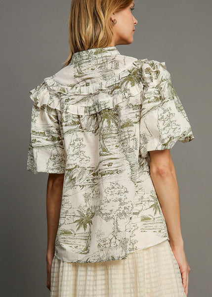 Landscape Print Top