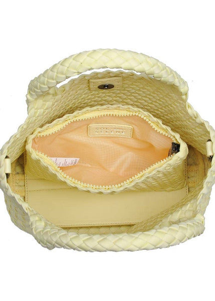 Sky's The Limit Small Woven Neoprene Crossbody: Butter