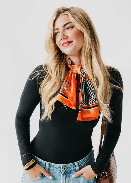 Printed Equestrian Hair or Bag Scarf