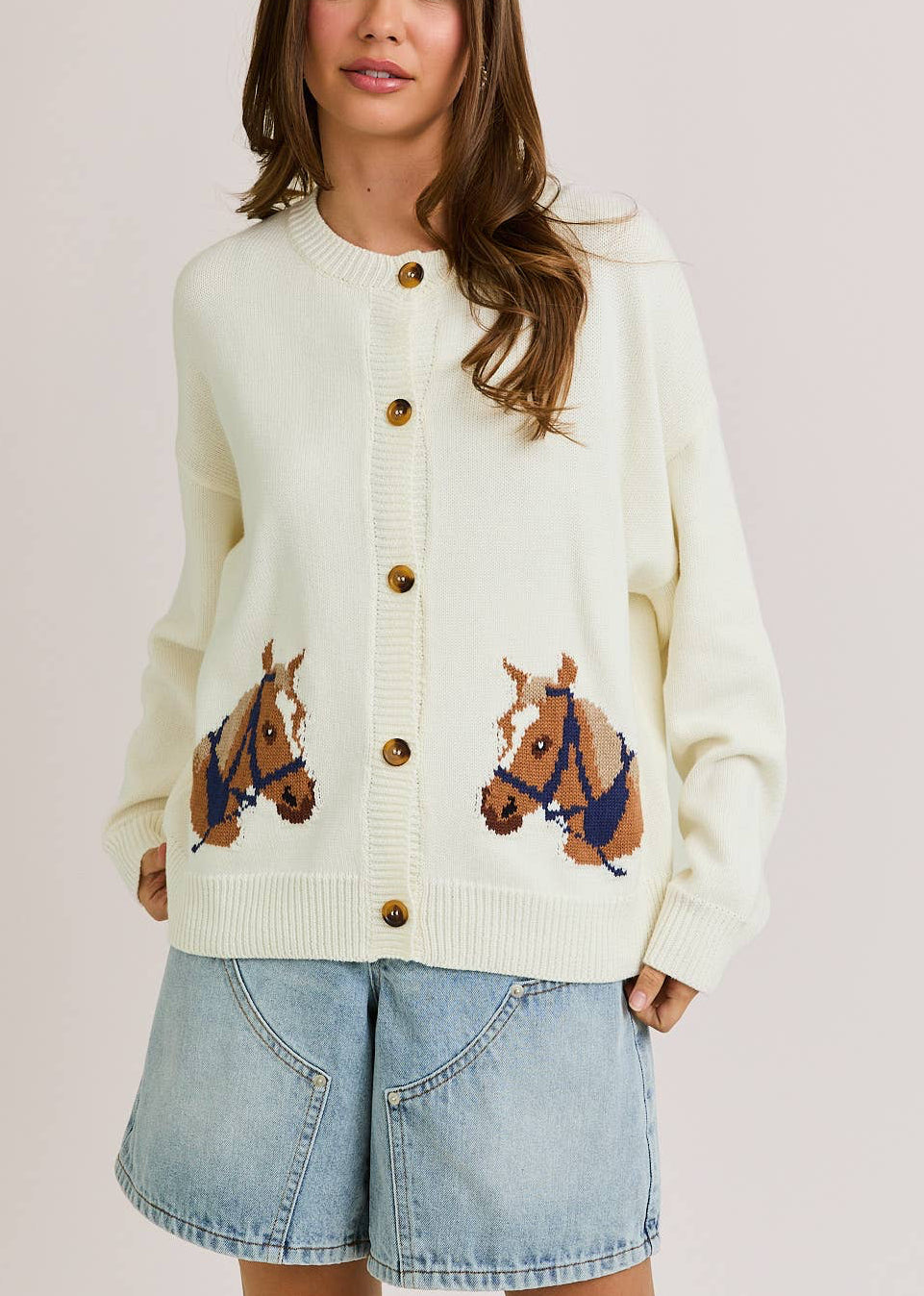 Hold Your Horse Cardigan Sweater