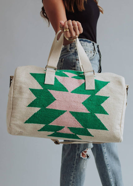 A Little Preppy Aztec Duffle