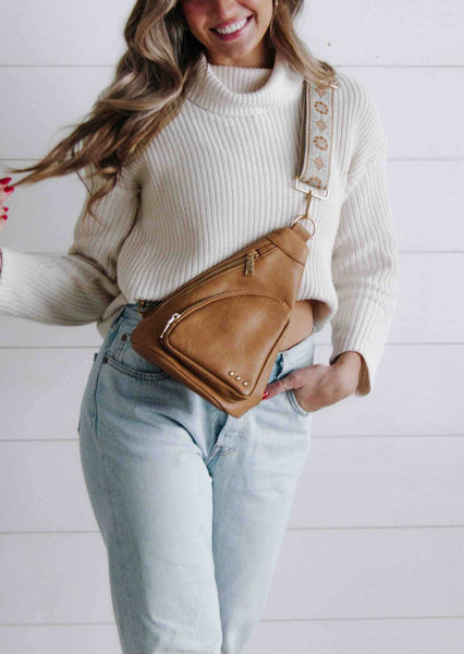 Austin Sling Bag: Caramel