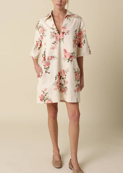 Brielle Floral Collared Dress