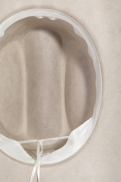 Ivory  Braided Strap Cowboy Hat