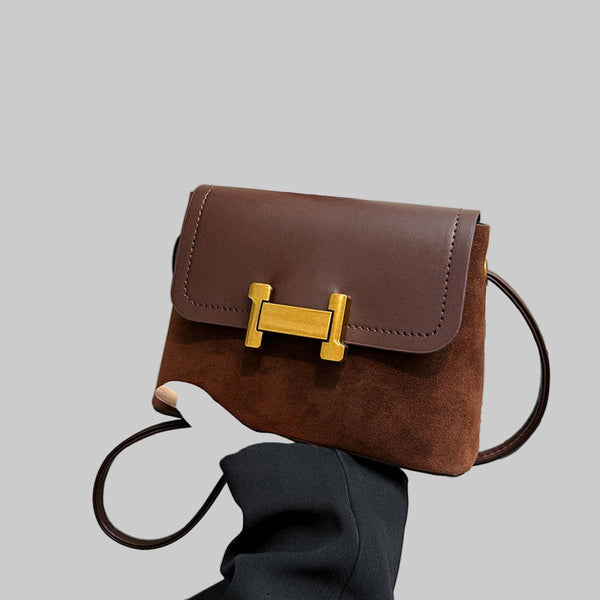 Small Faux Suede Crossbody bag