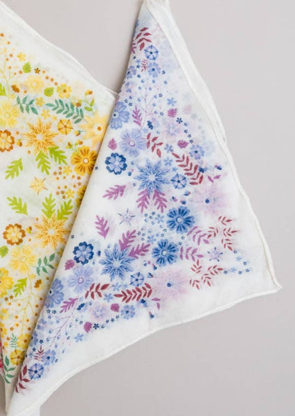 Blissful Bloom Floral Bandana: Lavender