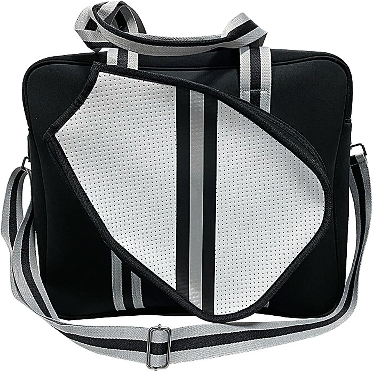 Pickle Ball tote Neoprene Black and Gray