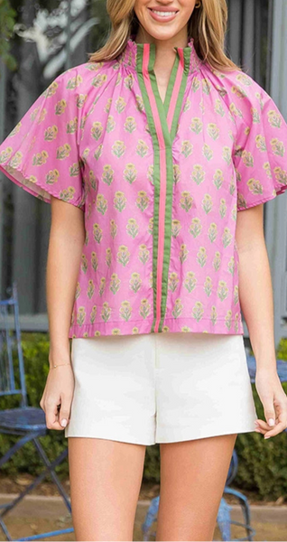 Sunflower Print Top by THML