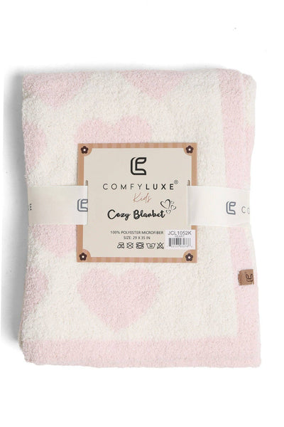 Super Soft Children's Heart Print Blanket
